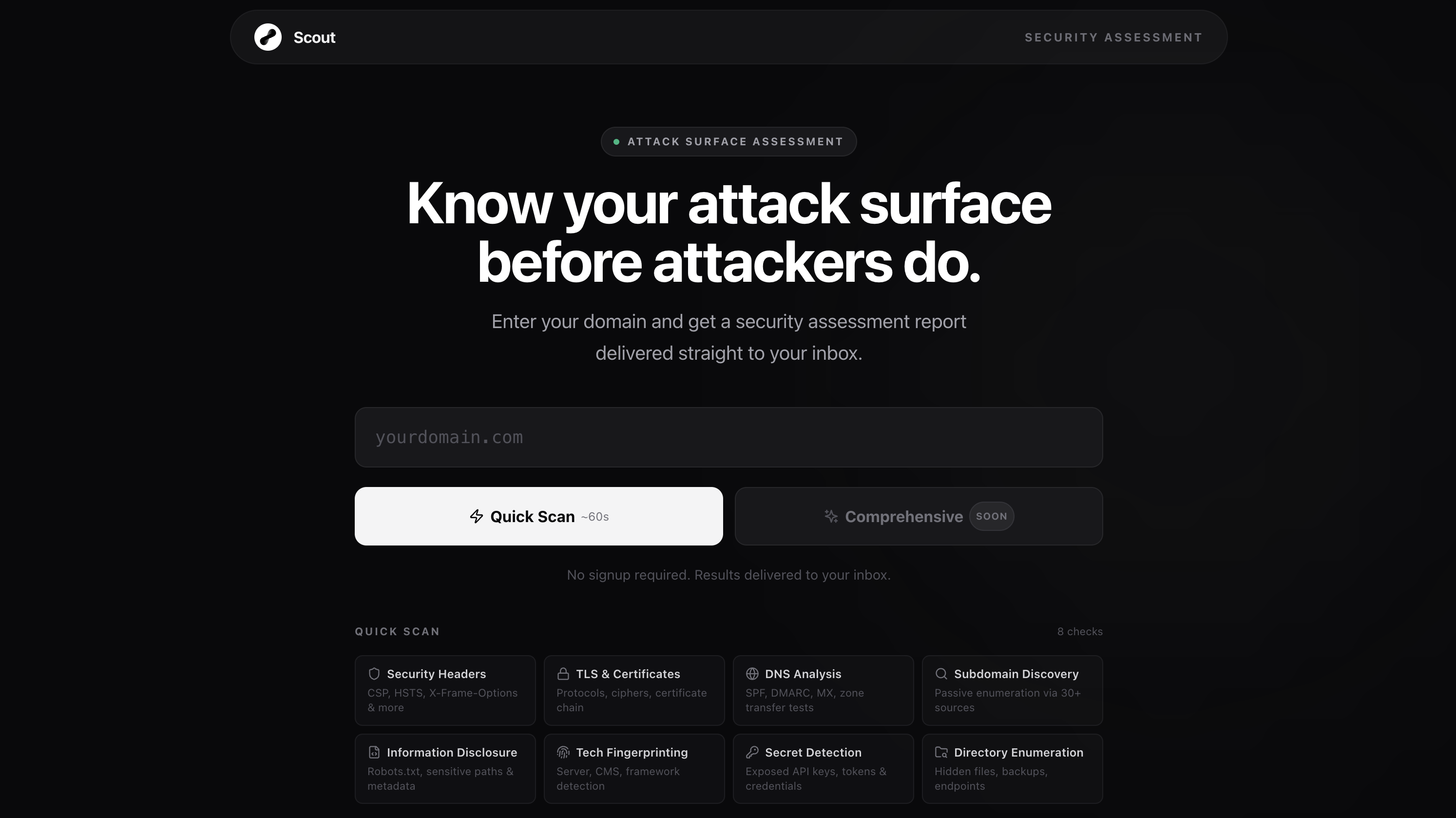 Scout - Domain Security Scanner
